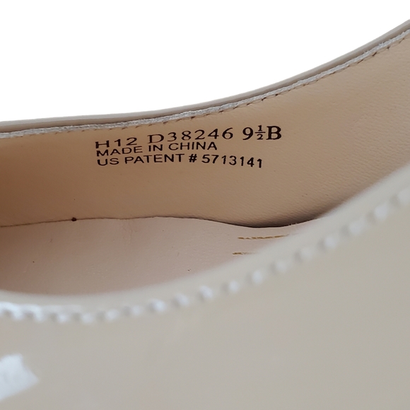 Cole Haan Chelsea Platform Patent Leather Nude Pumps Heels 9.5B - Picture 10 of 10